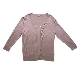 FINAL PRICE! Halogen Purple Cardigan Button Down Sweater
